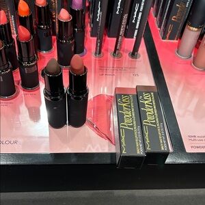 MAC Cosmetics Powder Kiss Lipstick Duo - Pink and Brown